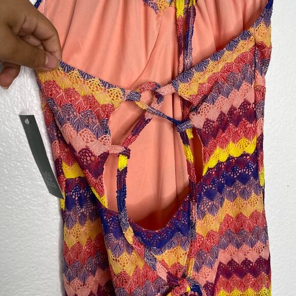 Wild Fable Target Womens Dress Size M Multicolored Long Summer Pull On Maxi - Picture 13 of 14